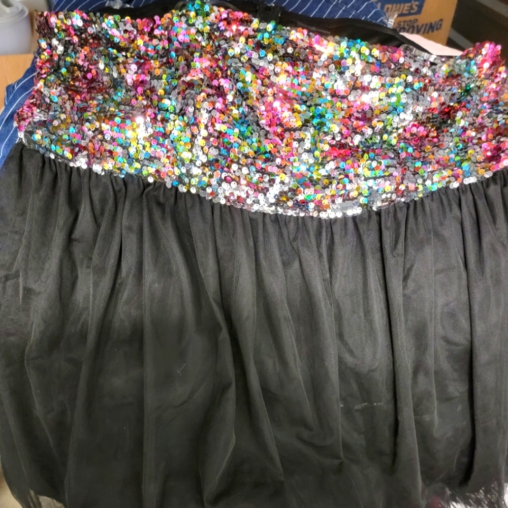 Rainbow Sequin TuTu Dress